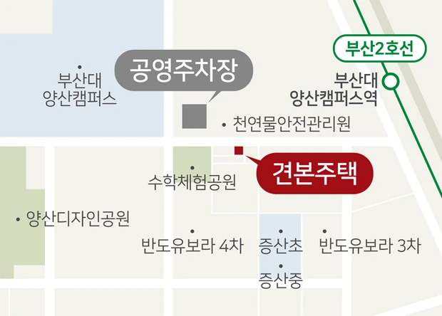 양산 물금읍 범어리 2769-3번지 견본주택 약도